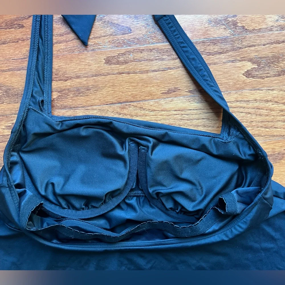 Lands' End Black Swim Coverup Size 14